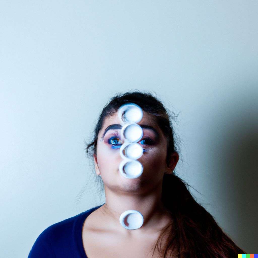 a representation of anxiety, photograph, very fast shutter speed, 0.001s